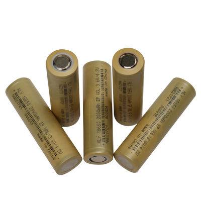 নলাকার লিথিয়াম আয়ন 18650 ব্যাটারি 3.6 v 2000mah রিচার্জেবল ব্যাটারি FCC