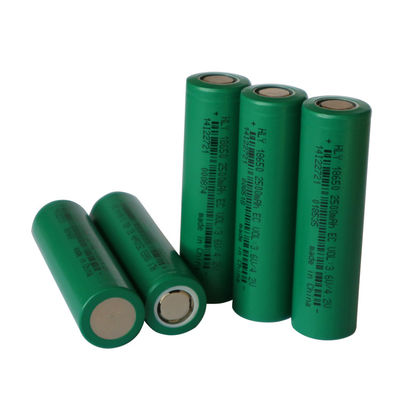 ছোট আকার 18650 3.6 ভোল্ট 18650 ব্যাটারি 2500mah লিথিয়াম আয়ন ব্যাটারি FCC