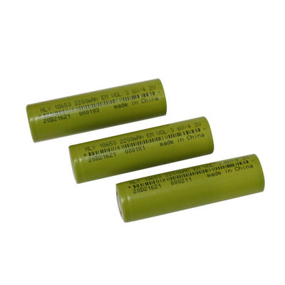 FCC 18650 রিচার্জেবল 2200mAh লিথিয়াম আয়ন ব্যাটারি উচ্চ ডিসচার্জ রেট