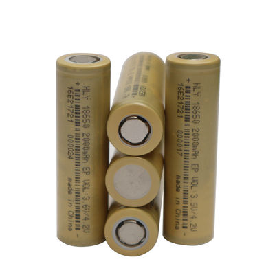 2000mah 18650 রিচার্জেবল লিথিয়াম আয়ন ব্যাটারি সেল 500 গুণ উচ্চ হার