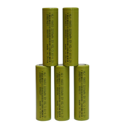 ইলেকট্রিক বাইকের জন্য HLY রিচার্জেবল নলাকার 2200mah 18650 ব্যাটারি