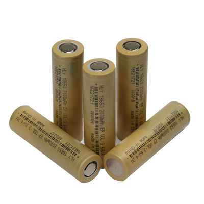 নলাকার লিথিয়াম আয়ন 18650 ব্যাটারি 3.6 v 2000mah রিচার্জেবল ব্যাটারি FCC