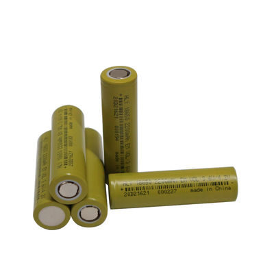 হাই পাওয়ার 2200mah 18650 ব্যাটারি 3.6 ভোল্ট লিথিয়াম আয়ন ব্যাটারি 500 সাইকেল