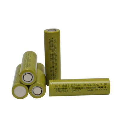 রিচার্জেবল 3.6 V Li Ion 2200mah 18650 ব্যাটারি উচ্চ নিরাপত্তা OEM ODM