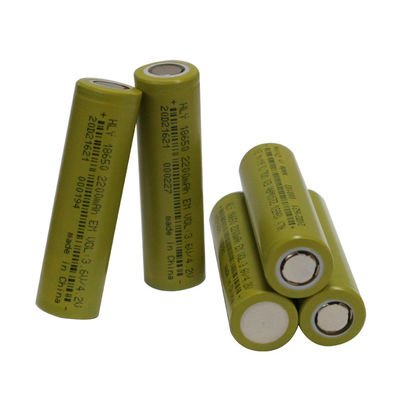 হাই পাওয়ার 2200mah 18650 ব্যাটারি 3.6 ভোল্ট লিথিয়াম আয়ন ব্যাটারি 500 সাইকেল