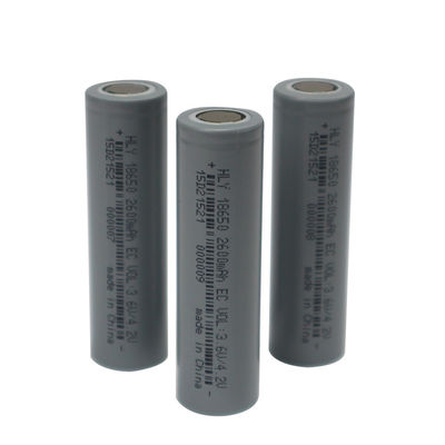 HLY লিথিয়াম আয়ন ব্যাটারি সেল 2600mah 18650 ব্যাটারি 3.6V রিচার্জেবল BIS