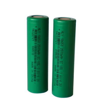2500mAh 3.6V কাস্টমাইজড রিচার্জেবল সোলার ব্যাটারি 18650 পাওয়ার সেল