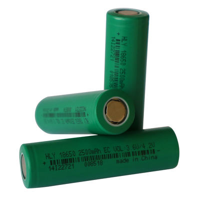 2500mAh 3.6V কাস্টমাইজড রিচার্জেবল সোলার ব্যাটারি 18650 পাওয়ার সেল