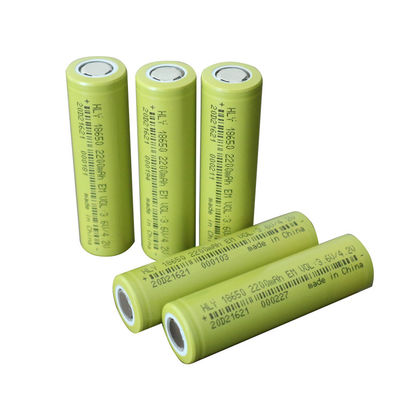 ইভির জন্য উচ্চ সুরক্ষা রিচার্জেবল 2200mah 18650 ব্যাটারি সেল 3.6V