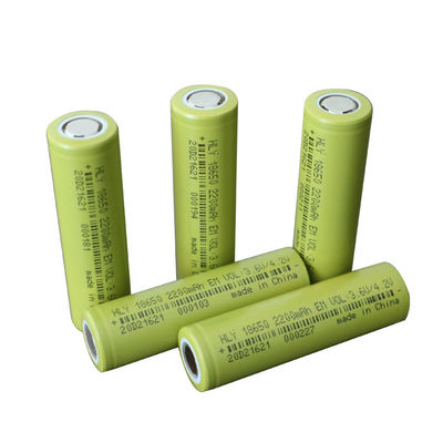 ইভির জন্য উচ্চ সুরক্ষা রিচার্জেবল 2200mah 18650 ব্যাটারি সেল 3.6V