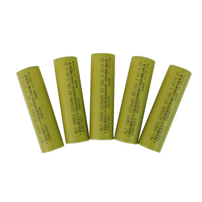 3.6V নলাকার উচ্চ নিরাপত্তা লিথিয়াম আয়ন রিচার্জেবল ব্যাটারি সেল 2200mah 18650