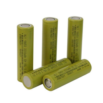 3.6V নলাকার উচ্চ নিরাপত্তা লিথিয়াম আয়ন রিচার্জেবল ব্যাটারি সেল 2200mah 18650