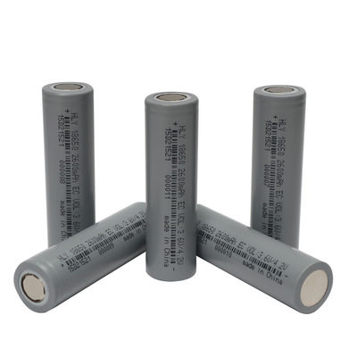 উচ্চ ক্ষমতার নলাকার লি আয়ন 2600mah 18650 ব্যাটারি রিচার্জেবল