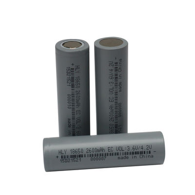 CE 3.6V হাই ড্রেন 18650 রিচার্জেবল ব্যাটারি লিথিয়াম আয়ন ব্যাটারি 2600mah