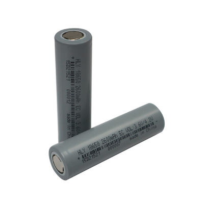 2600mAh 3.6V 18650 লিথিয়াম আয়ন ব্যাটারি সেল রিচার্জেবল লং সাইকেল লাইফ