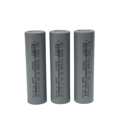 BIS 3.6 ভোল্ট লিথিয়াম আয়ন 2600mah 18650 ব্যাটারি সেল উচ্চ হার