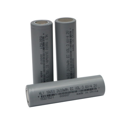 BIS 3.6 ভোল্ট লিথিয়াম আয়ন 2600mah 18650 ব্যাটারি সেল উচ্চ হার