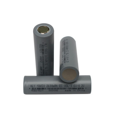 BIS 3.6 ভোল্ট লিথিয়াম আয়ন 2600mah 18650 ব্যাটারি সেল উচ্চ হার