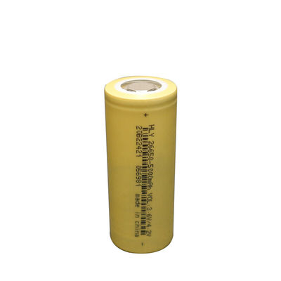 ই বাইকের জন্য উচ্চ হার 26650 ব্যাটারি 5000mah লিথিয়াম আয়ন রিচার্জেবল সেল