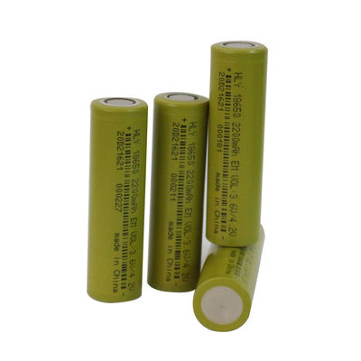 লং সাইকেল লাইফ 18650 ব্যাটারি সেল, 3.6 ভোল্ট 2200mah লিথিয়াম ব্যাটারি