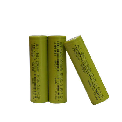 FCC 18650 রিচার্জেবল 2200mAh লিথিয়াম আয়ন ব্যাটারি উচ্চ ডিসচার্জ রেট